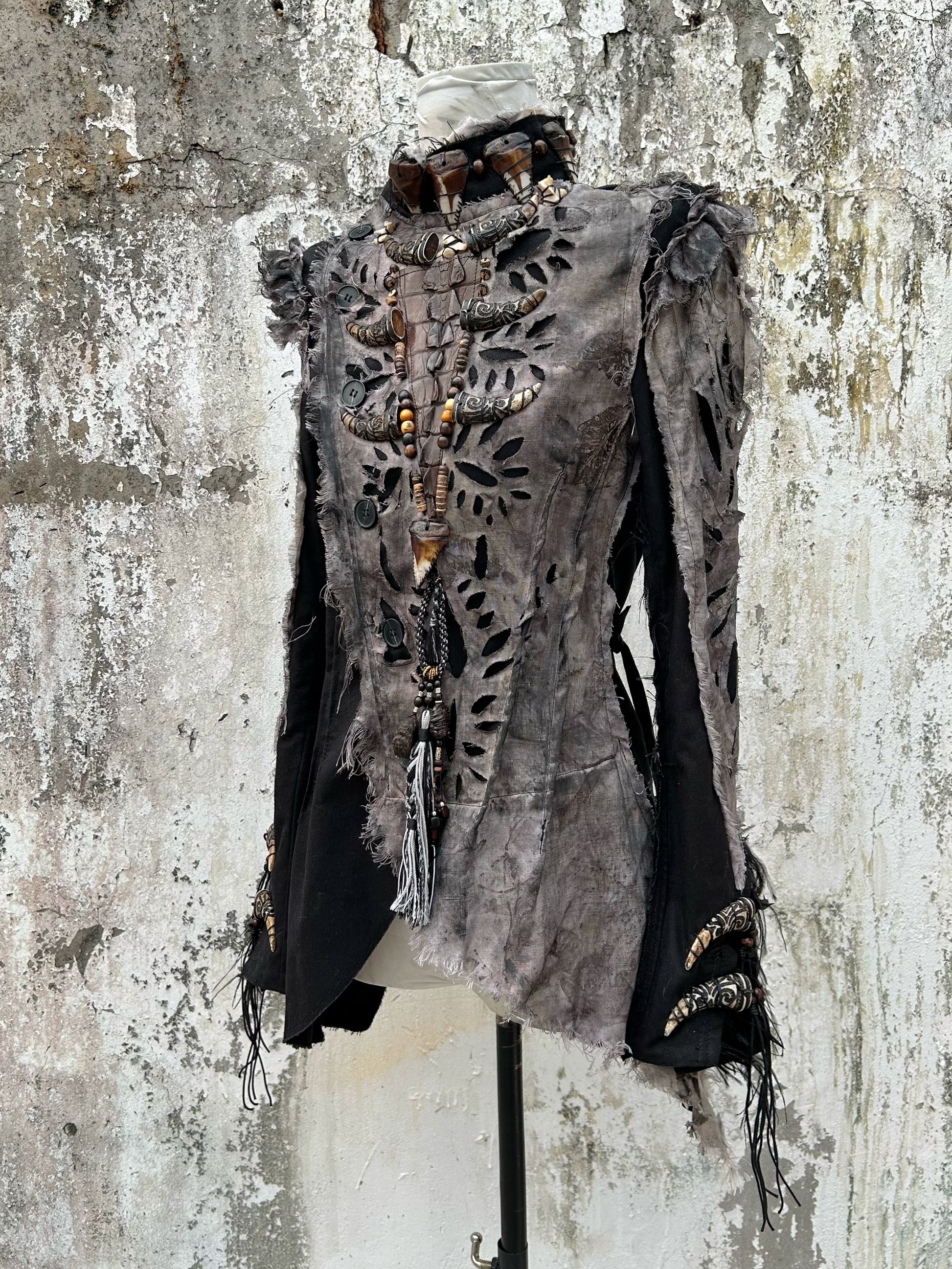 S06-Tribal Embellished Tailored Jacket