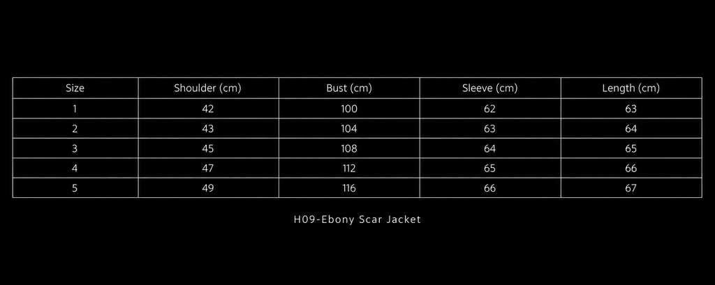 H09-Ebony Scar Jacket