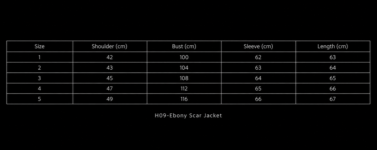 H09-Ebony Scar Jacket
