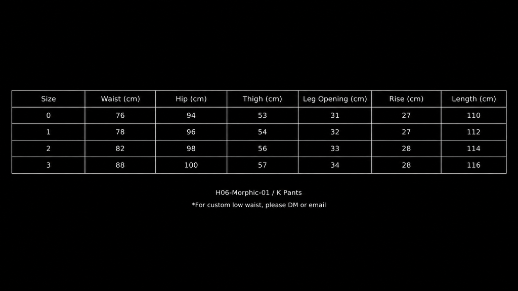 H06-Morphic-01 / K Pants