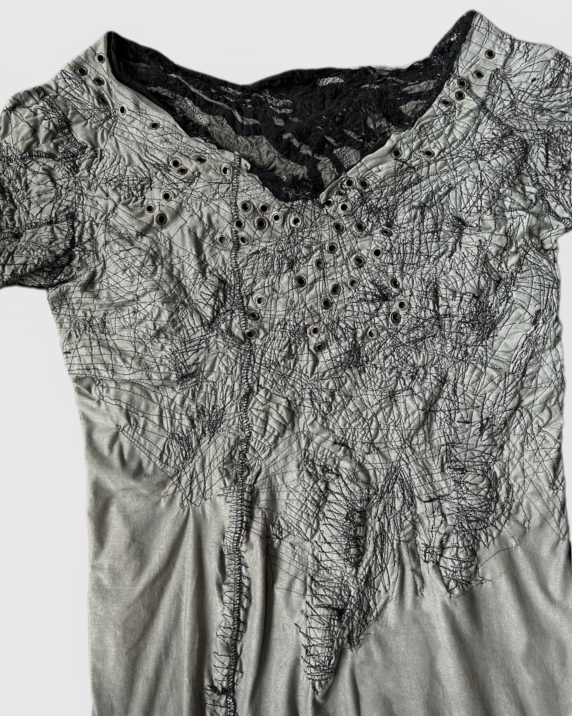 S07-Heavy Stitch Texture Design Tee