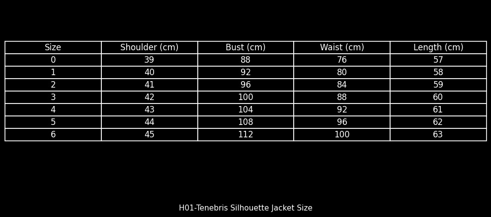 H01-Tenebris Silhouette Jacket