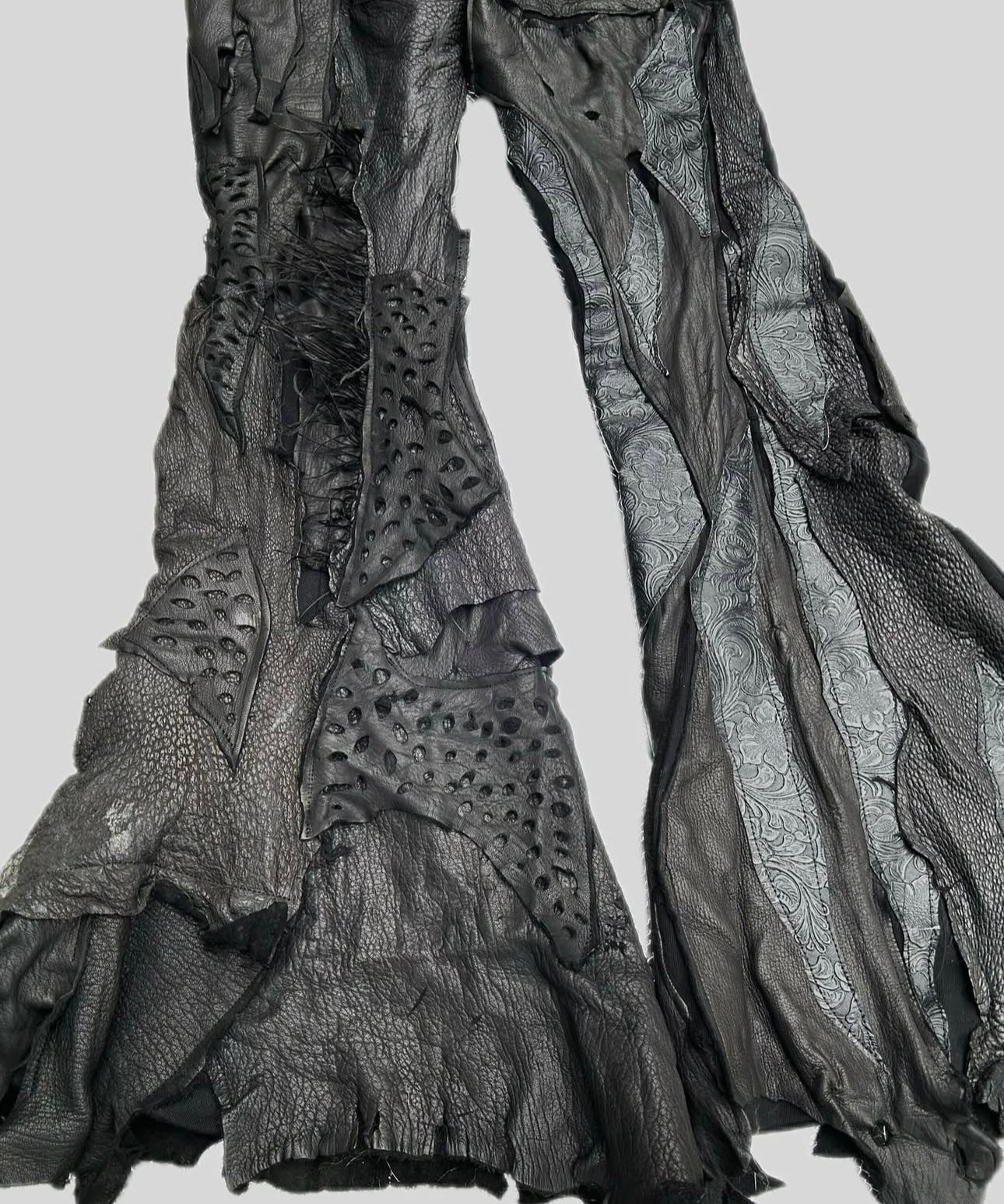 S03-Paneled leather pants