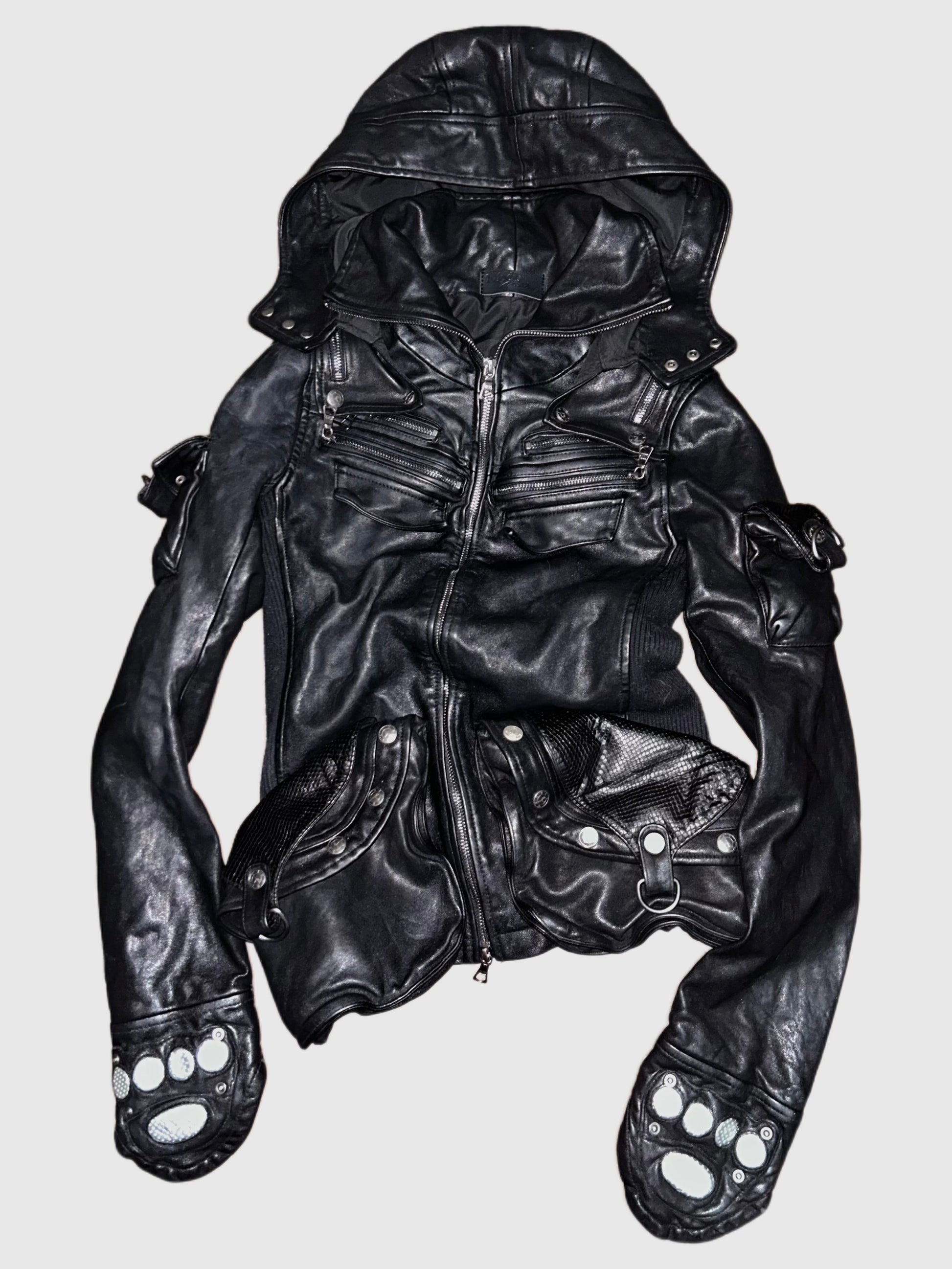ジャケット・アウター 1vfudie Post-Organic Leather Jacket ジャケット・アウター 1vfudie Post-Organic Leather Jacket