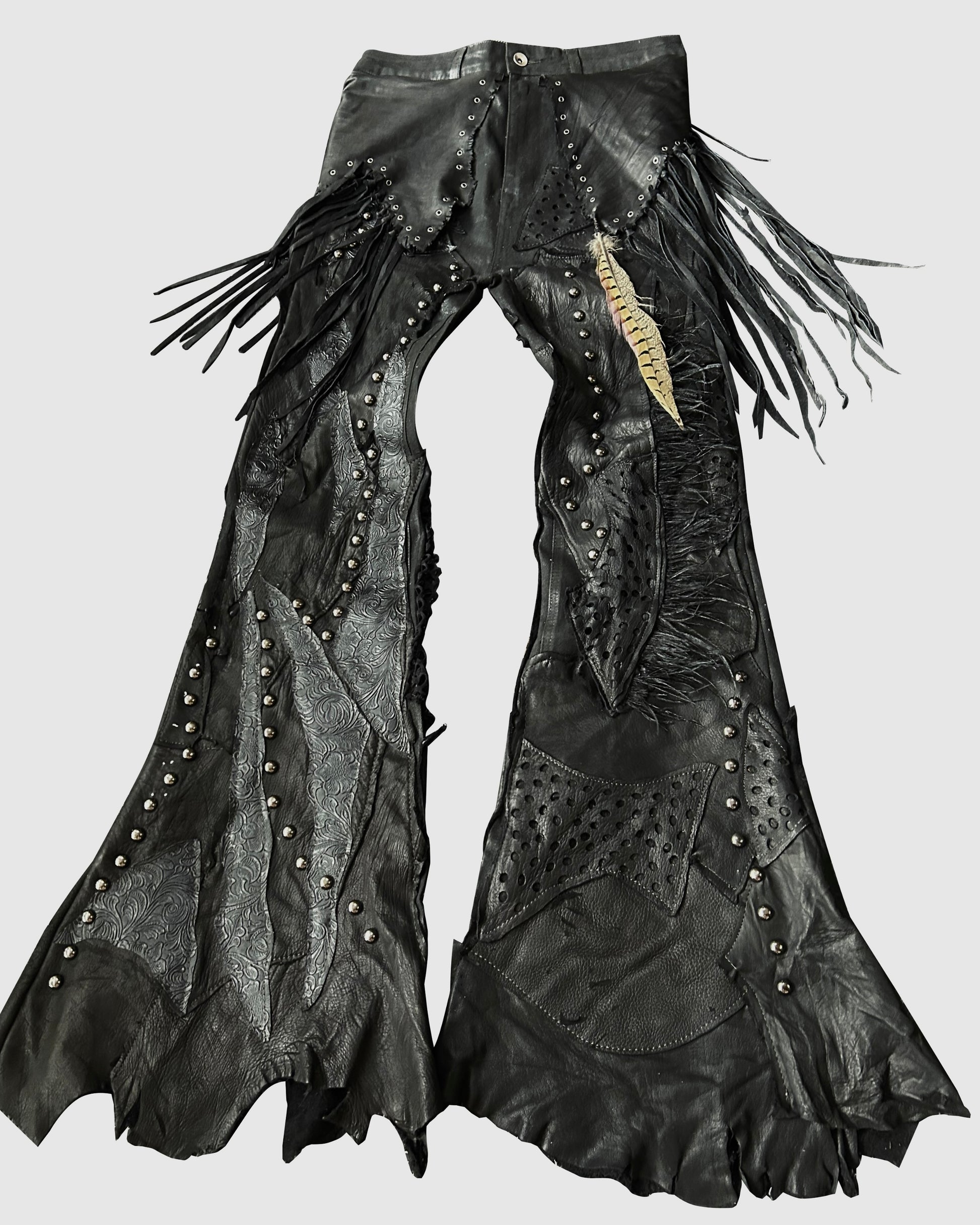 S06-Splice leather pants