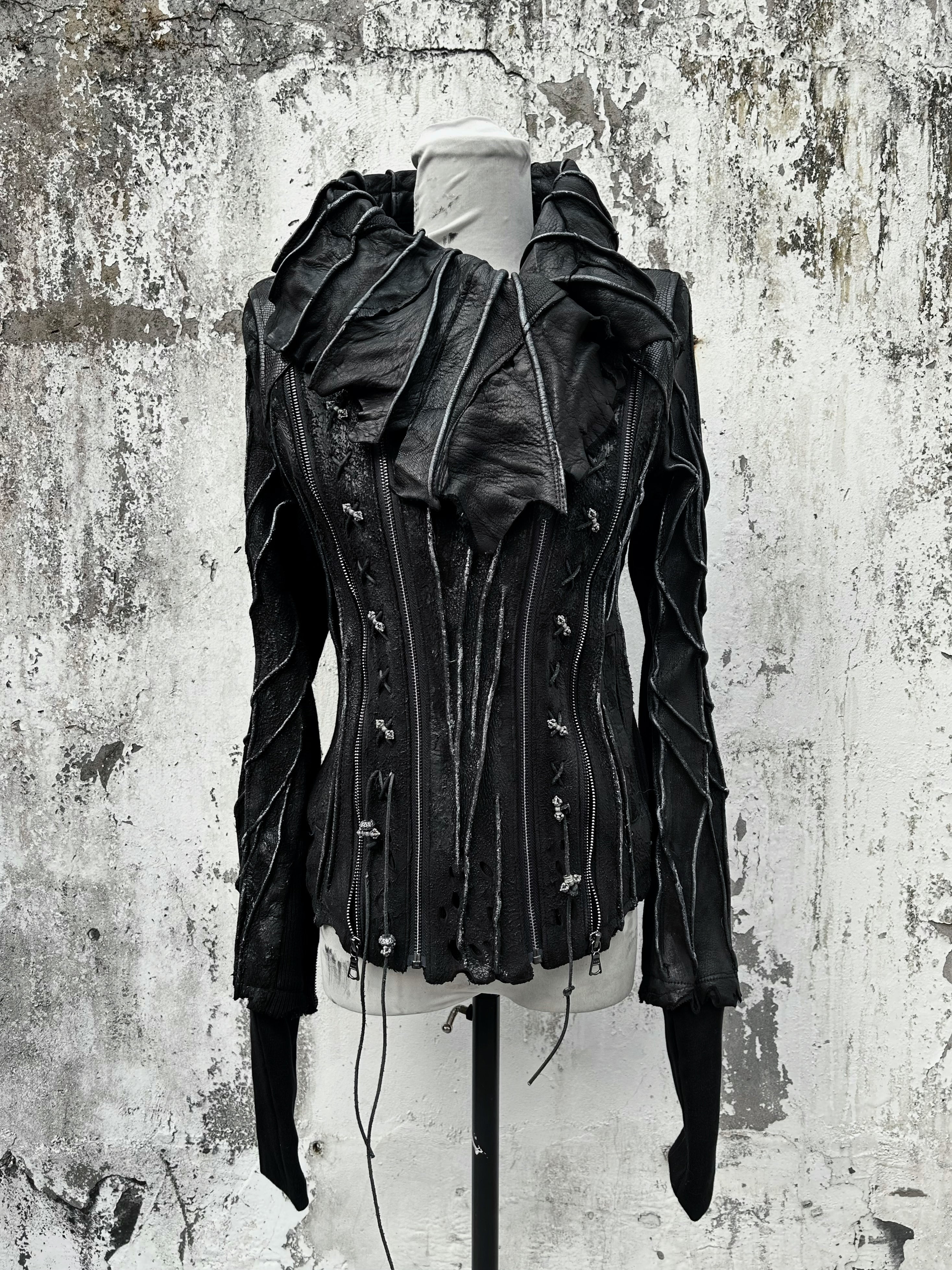 ジャケット・アウター 1vfudie Post-Organic Leather Jacket 最高ファッション - 1vfudie Post-Organic Leather Jacket T116156125