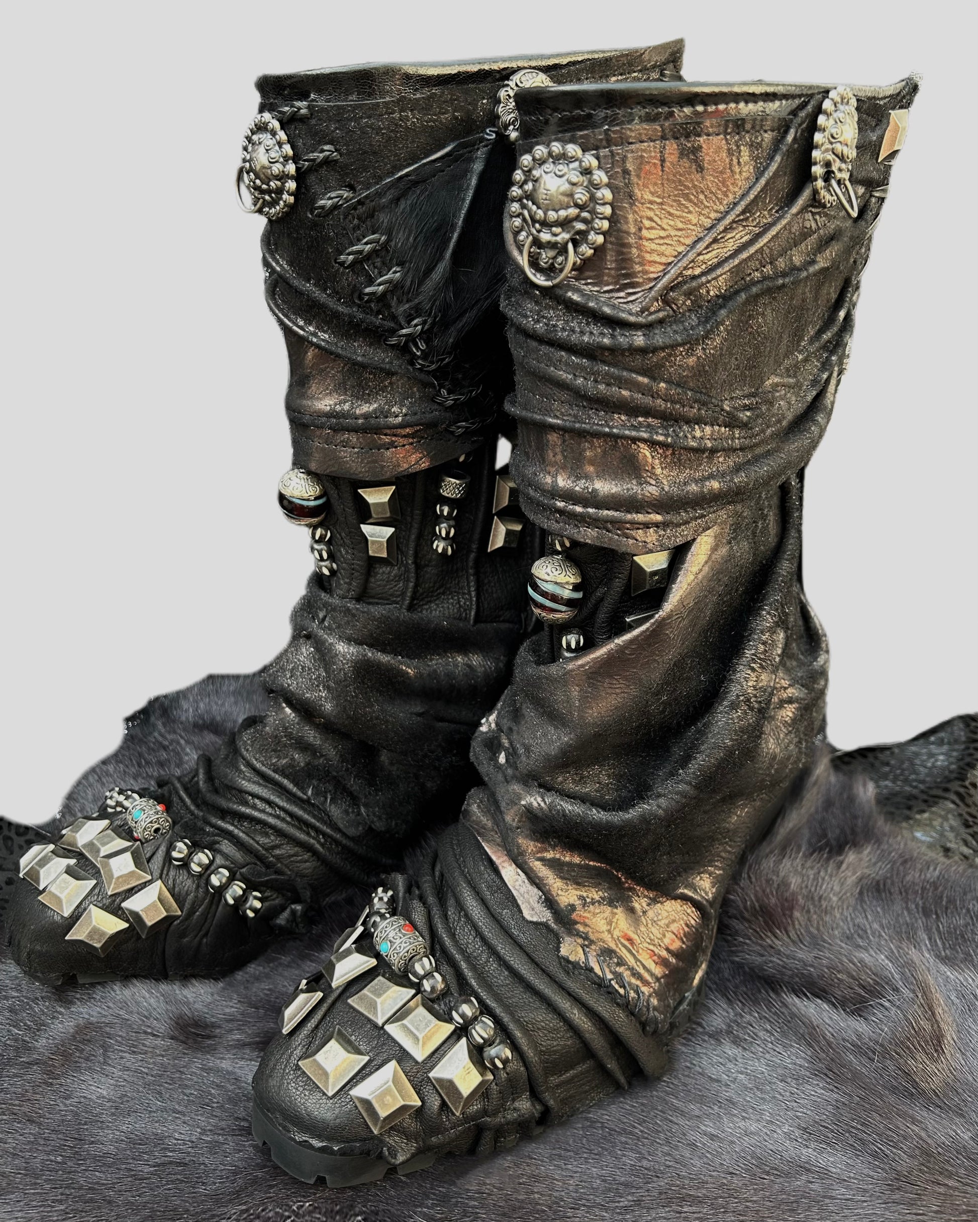 S07-Detachable Leather Boots