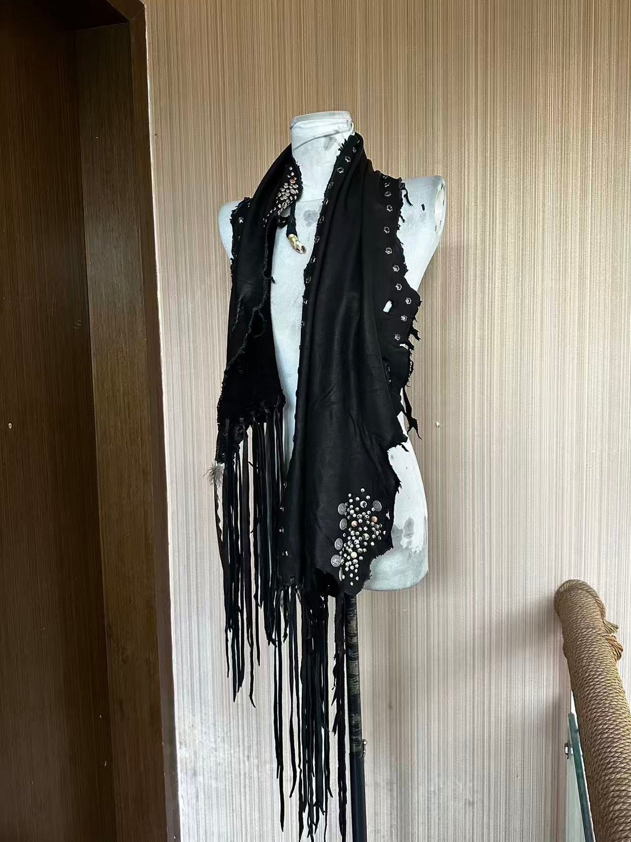 S10-Leather Scarf