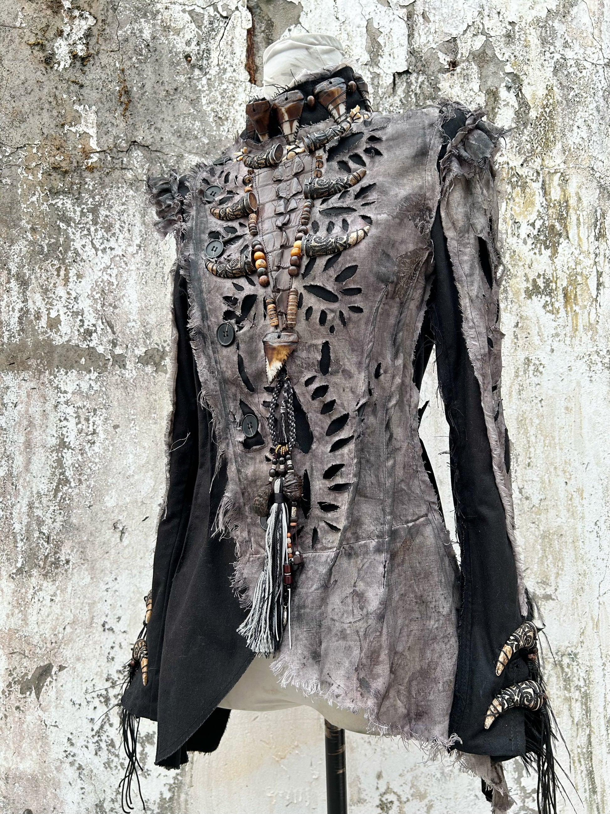 S06-Tribal Embellished Tailored Jacket