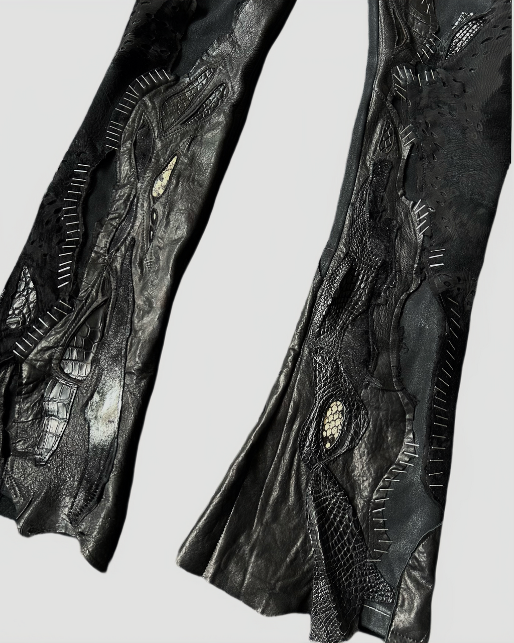 S09-Panelled leather pants