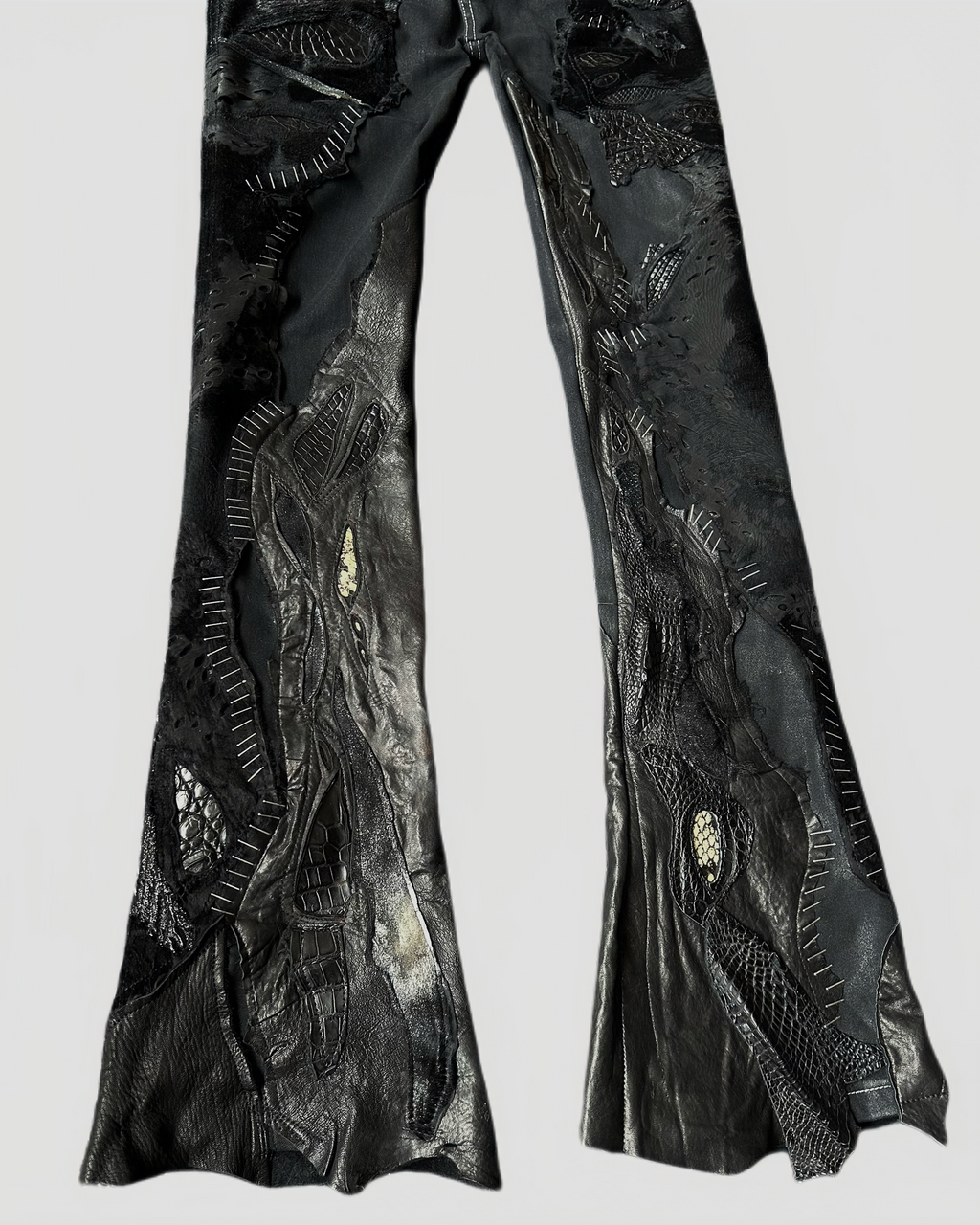 S09-Panelled leather pants