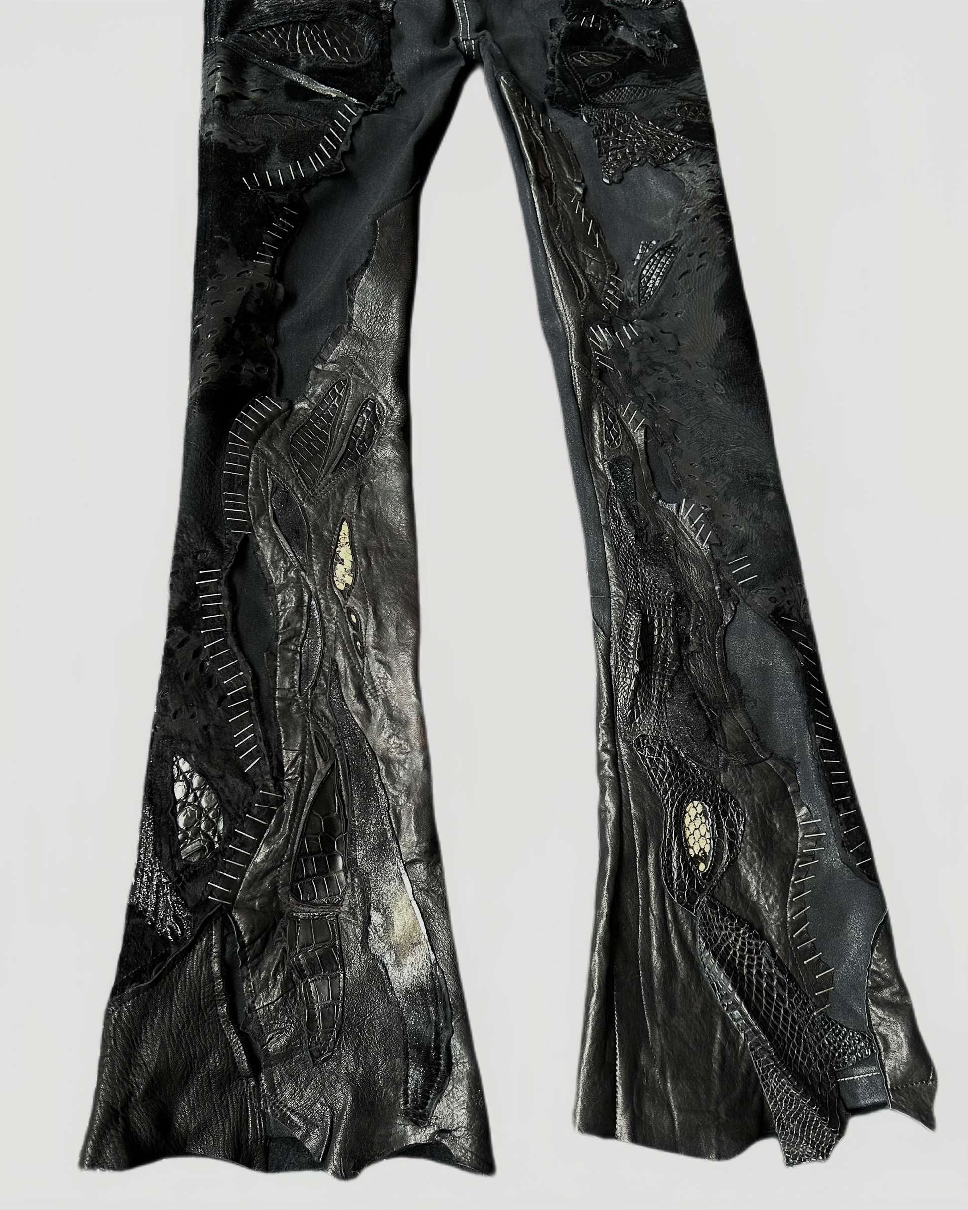 S09-Panelled leather pants