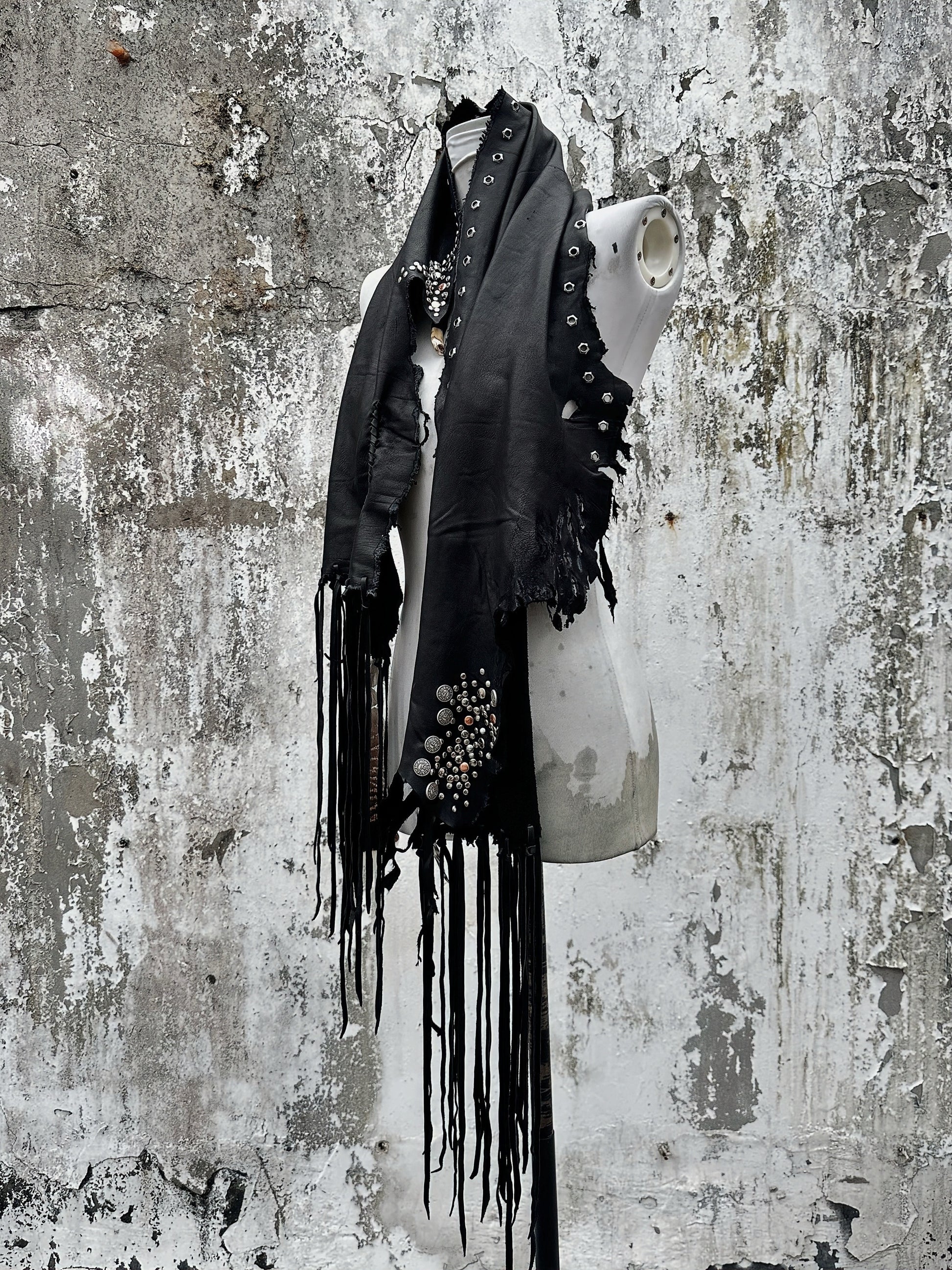 S10-Leather Scarf
