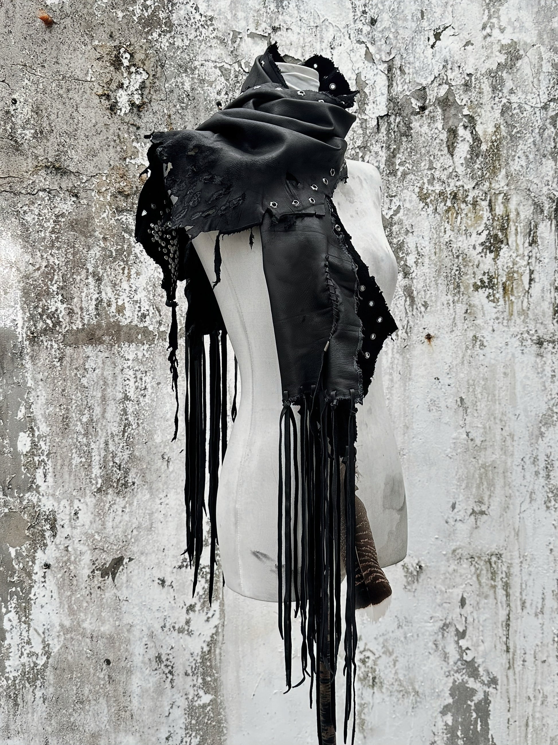 S10-Leather Scarf