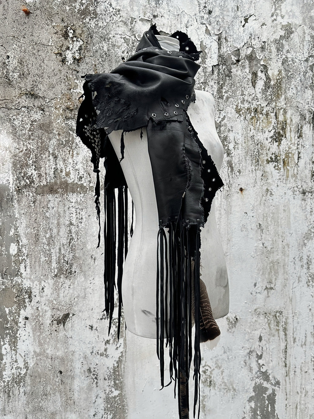 S10-Leather Scarf