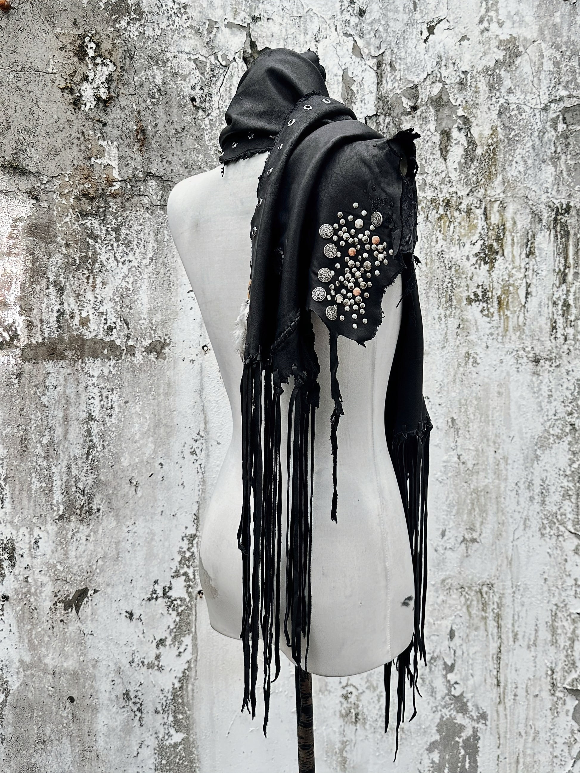 S10-Leather Scarf