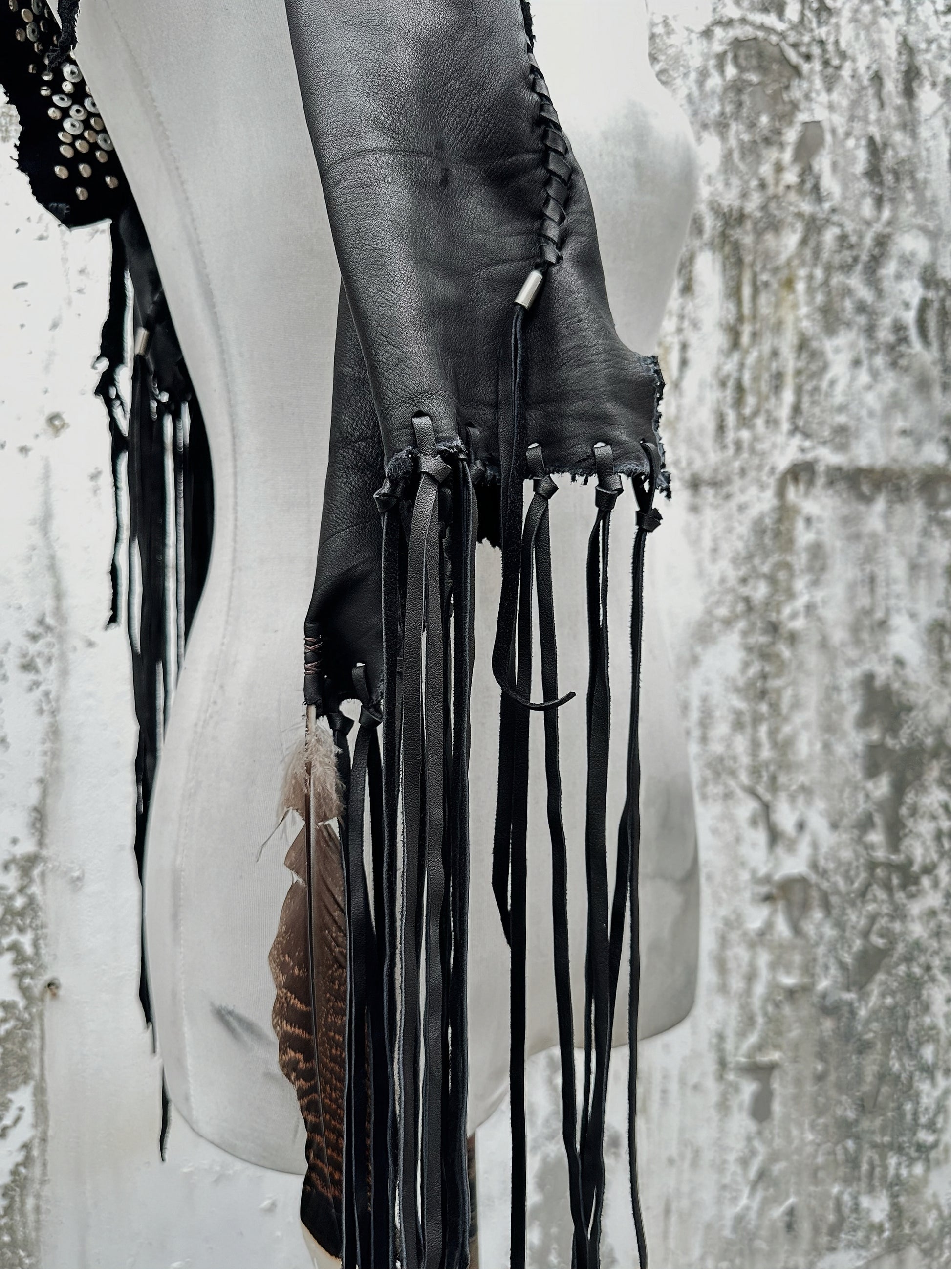 S10-Leather Scarf
