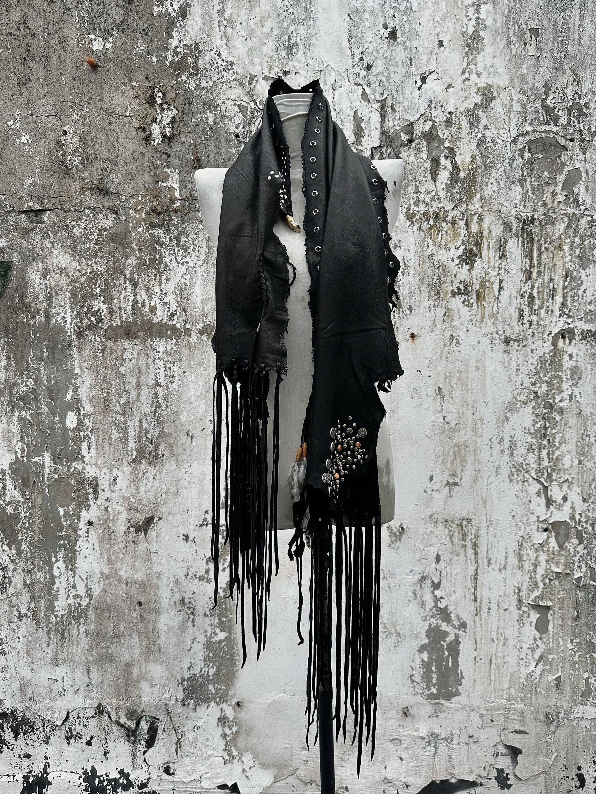 S10-Leather Scarf