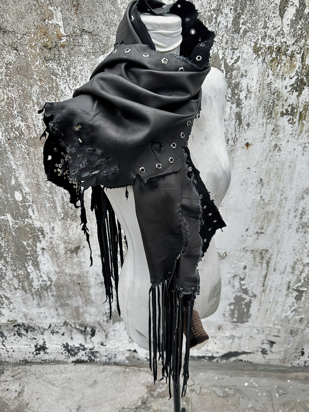 S10-Leather Scarf