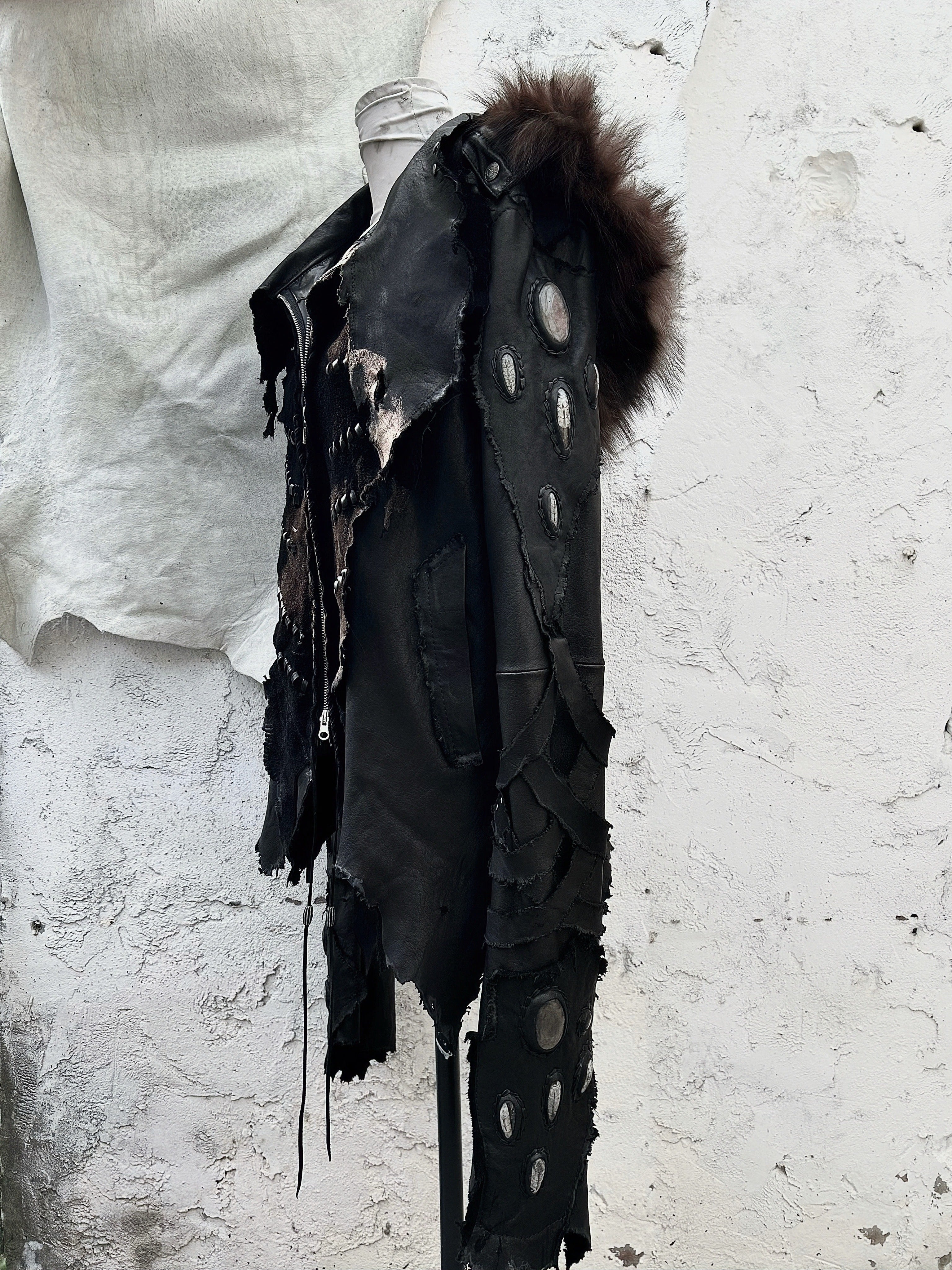 ジャケット・アウター 1vfudie Post-Organic Leather Jacket 最高ファッション - 1vfudie Post-Organic Leather Jacket T116156125